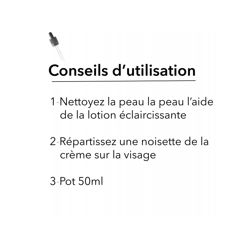 Crème éclaircissante Uniie White - Traitement De Nuit 30ml, Contre Taches Noires, Acné, Teint Uni, Made In France