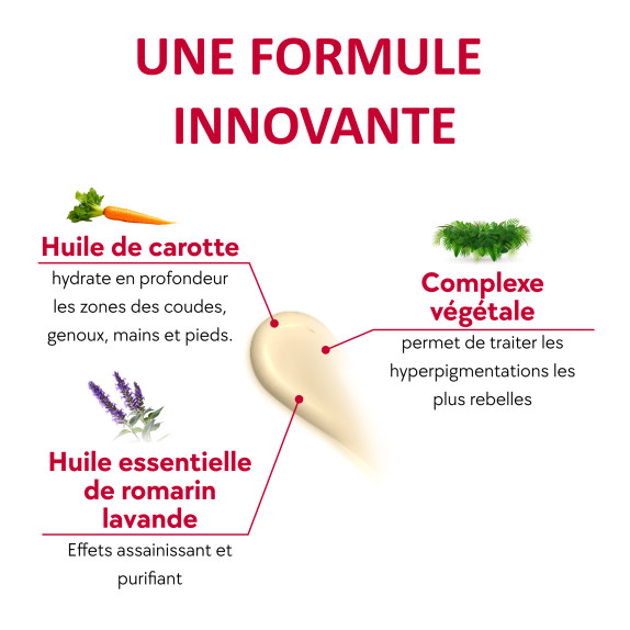°Crème Éclaircissante Mains Pieds Coudes et Genoux°