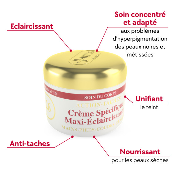 Pack de 2 Crème Éclaircissante Mains Pieds Coudes et Genoux