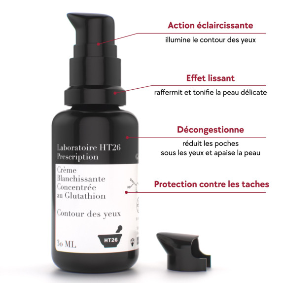 Contour Des Yeux Blanchissant Au Glutathion