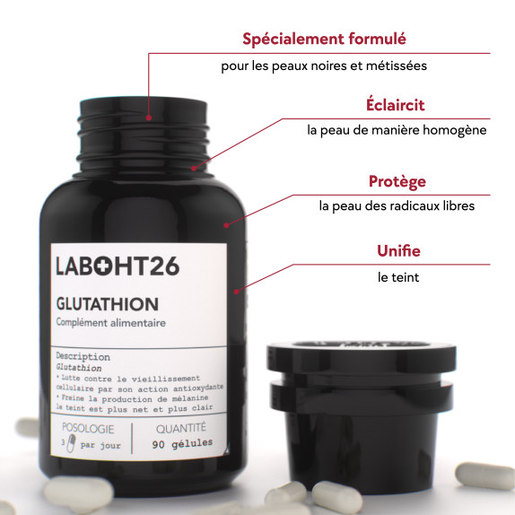 2 Glutathion Gélules Éclaircissantes + 1 offert