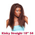 Full lace Kinky Straight 18''