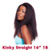 Full lace Kinky Straight 16''